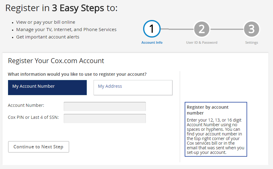 Account Registration And Preferences