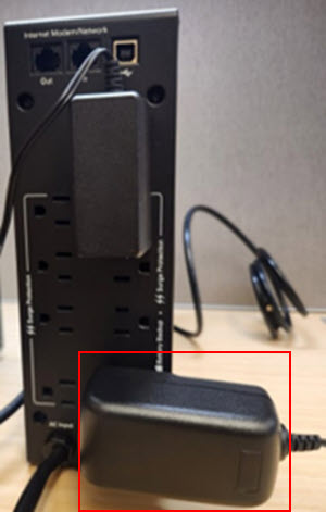 image of powering cord to the device