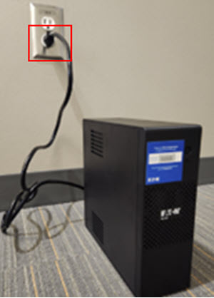 image of Cradlepoint LTE device plugged into power